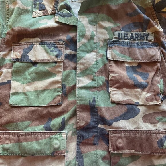 Vintage US Army Camo Utilitarian Military Short Jacket XS - Picture 5 of 8